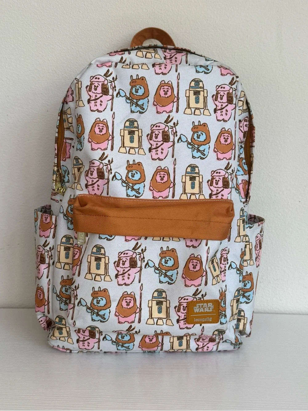 Loungefly Star Wars Pastel Ewok Nylon Backpack Rare Disney Back To School Grail